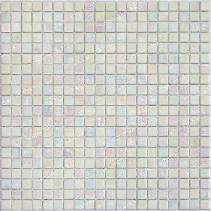 Mosaïque Verre Blanc Irisé pour Crédence Cuisine et Douche - Sygma Group Mosaïque Verre Blanc Irisé pour Crédence Cuisine et Douche - Sygma Group