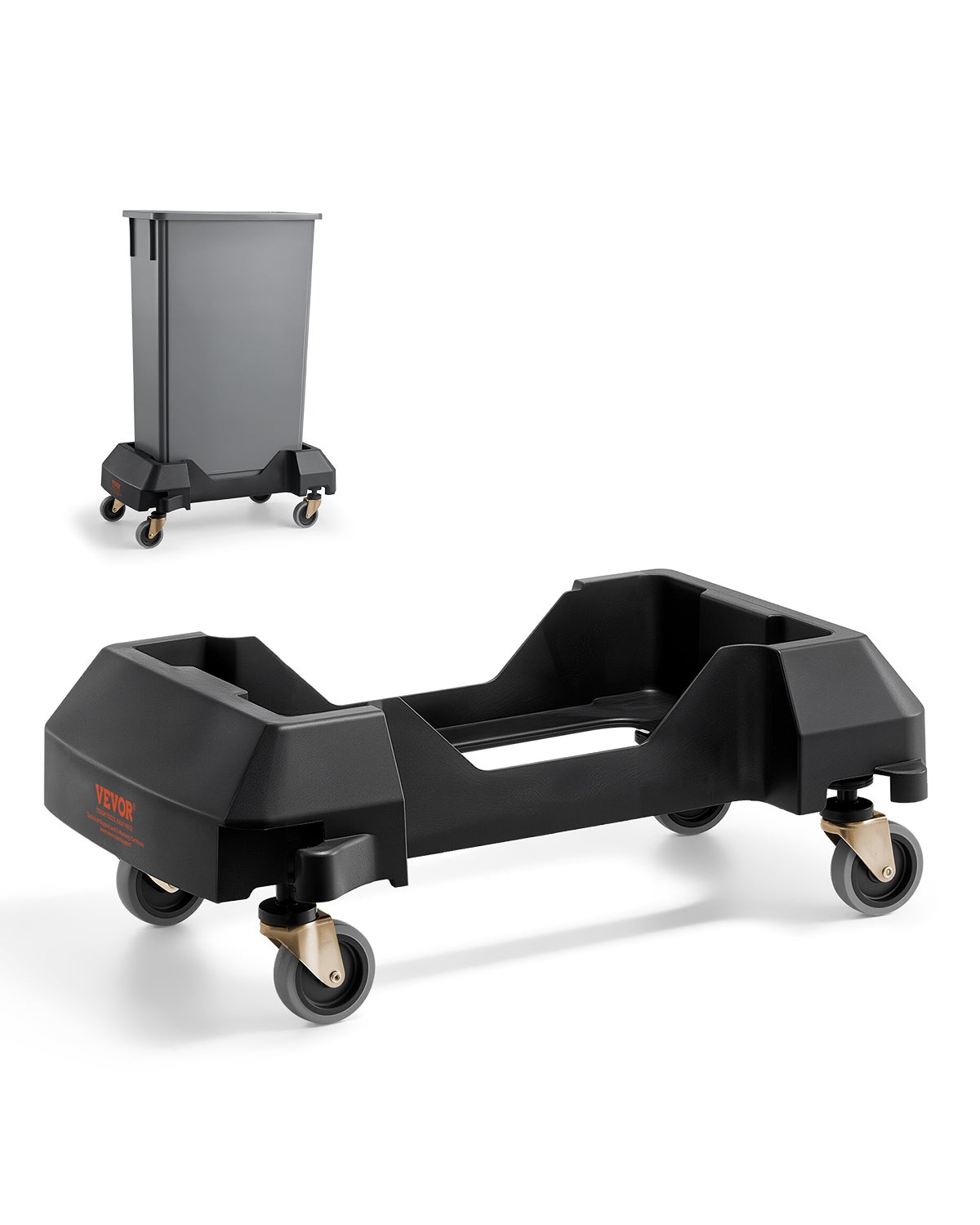 Wózek na śmieci Garbage Can Dolly pasuje do pojemników 60,6/87L o wadze 90 kg VEVOR