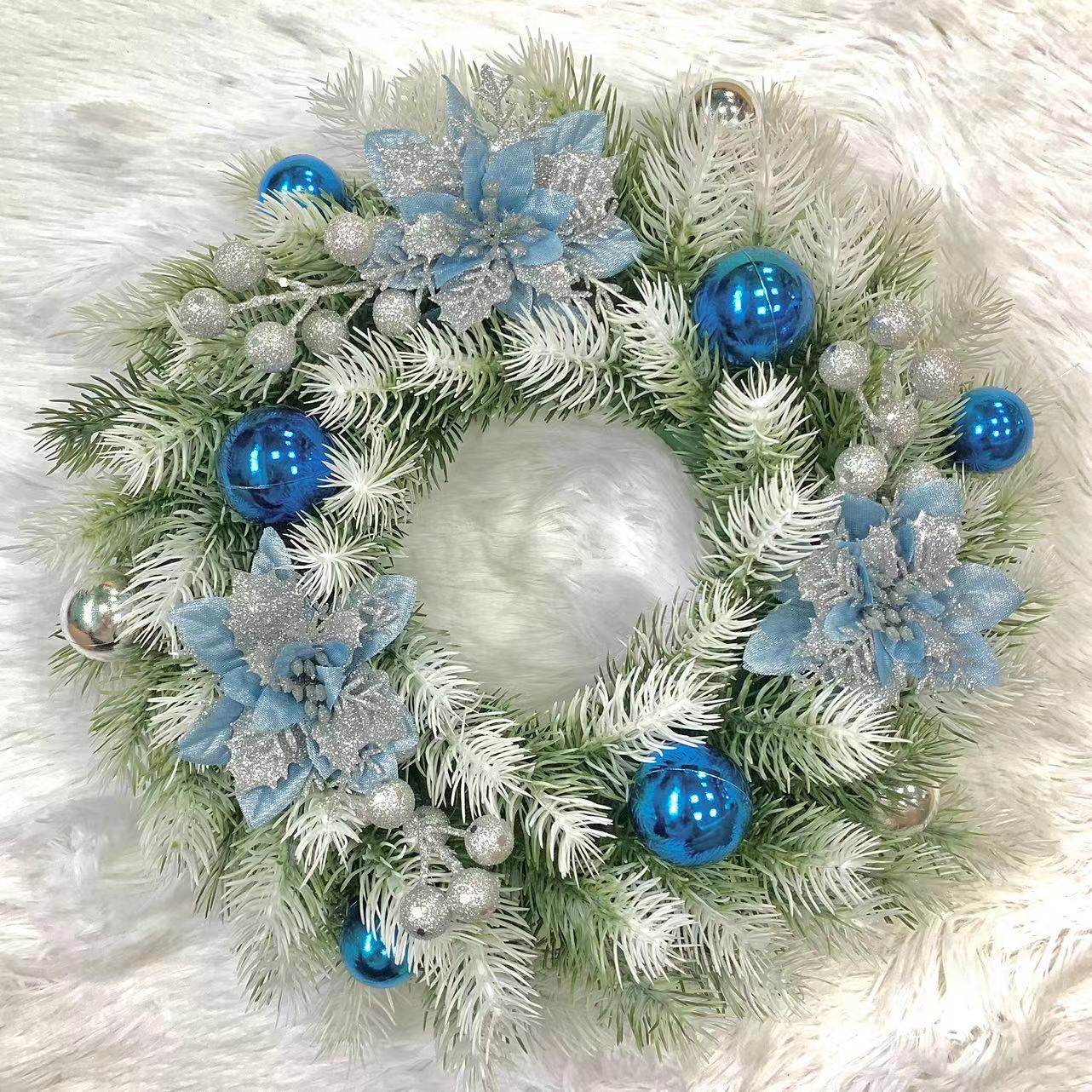 WedDecor Ghirlanda Natalizia Sottile 2 Metri X 9 Cm - Colore Blu Reale, Per Albero E Decorazioni Fai Da Te - copertina