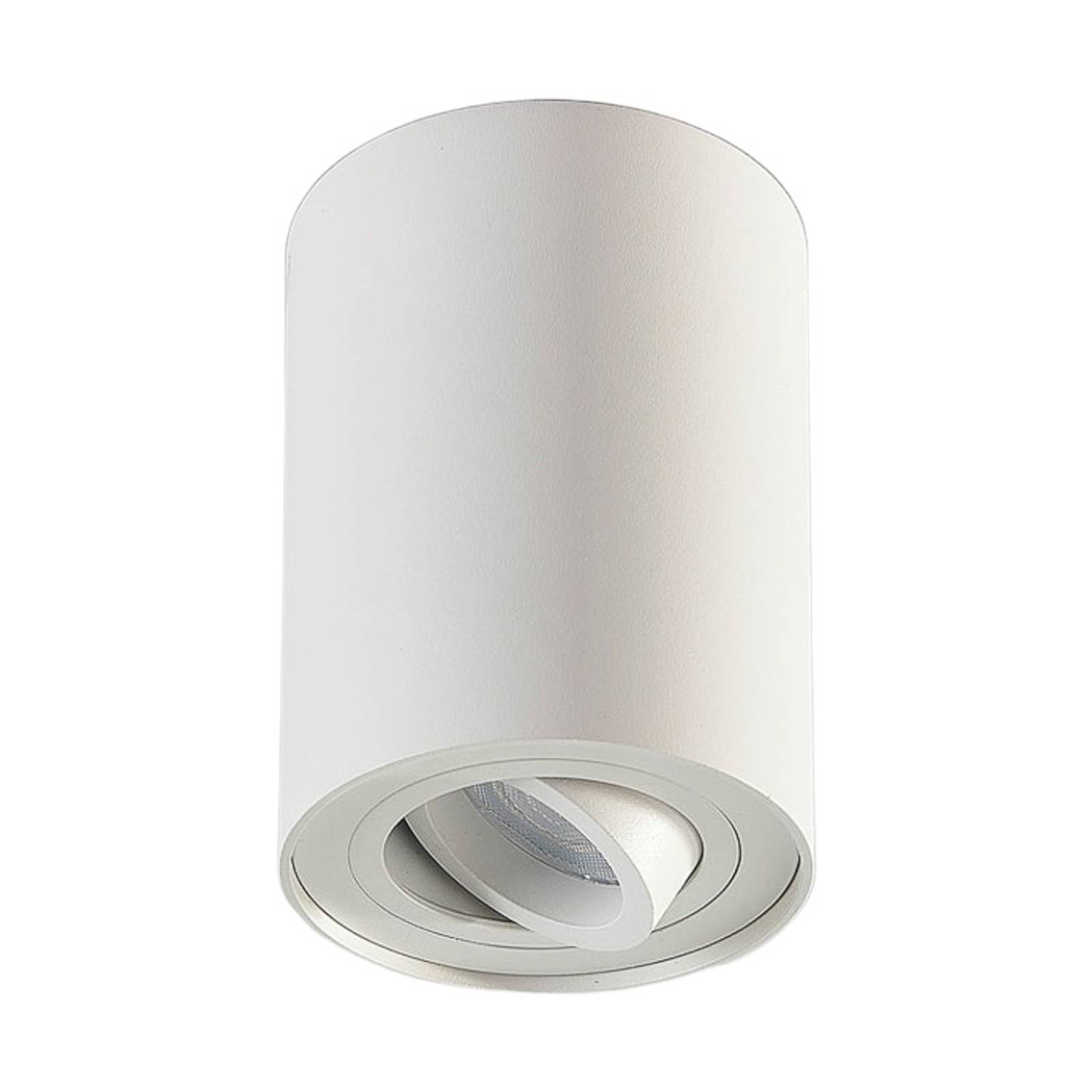 Plafonnier Moderne Blanc Or 2 Ampoules E27 Tissu Métal L: 45 cm Luminaire de Plafond Couloir Salon