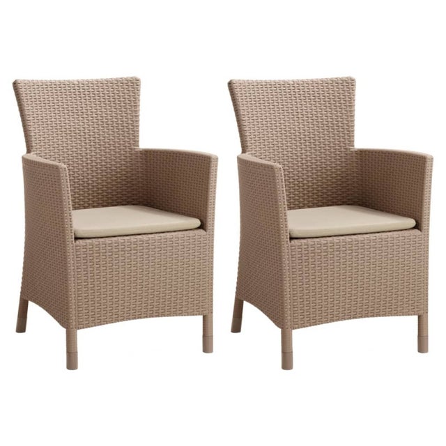 Chaise De Jardin KETER Harmony Beige - Empilable Et Résistante Aux Intempéries