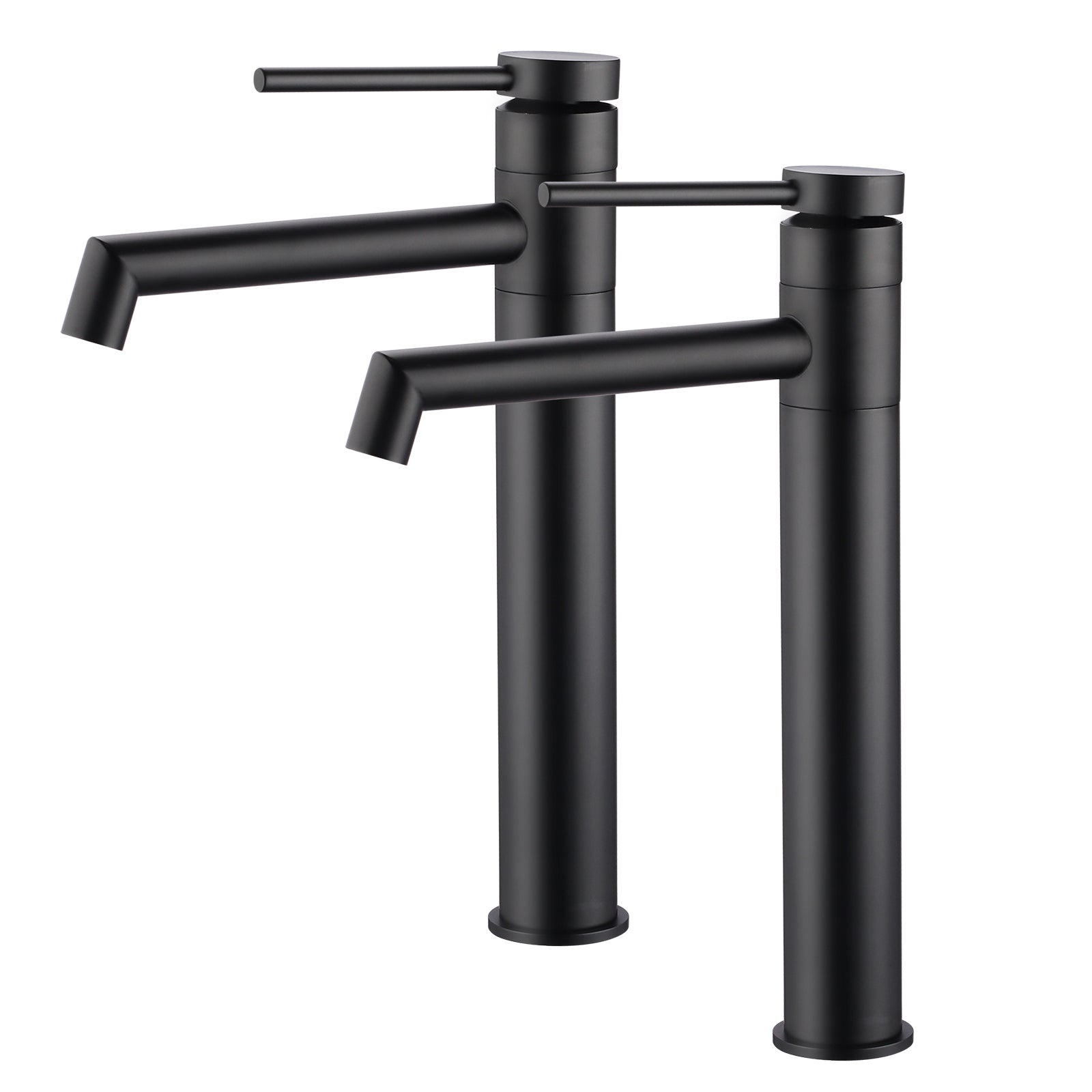 LOVHAUS Bateria Łazienkowa, Zestaw 2 Sztuk Wysokich Baterii Umywalkowych z Wylewką o Wysokości 210 mm do Umywalki, Łazienki dla Gości