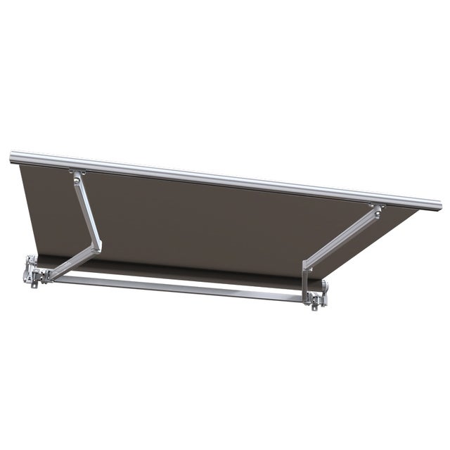 Store banne manuel 4 x 3 m Monobloc pour terrasse - Taupe