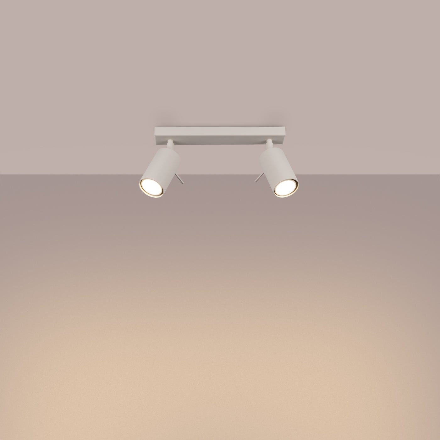 Plafon BRIIX 2 beżowy LED 3000K - 30x6x17cm Sollux