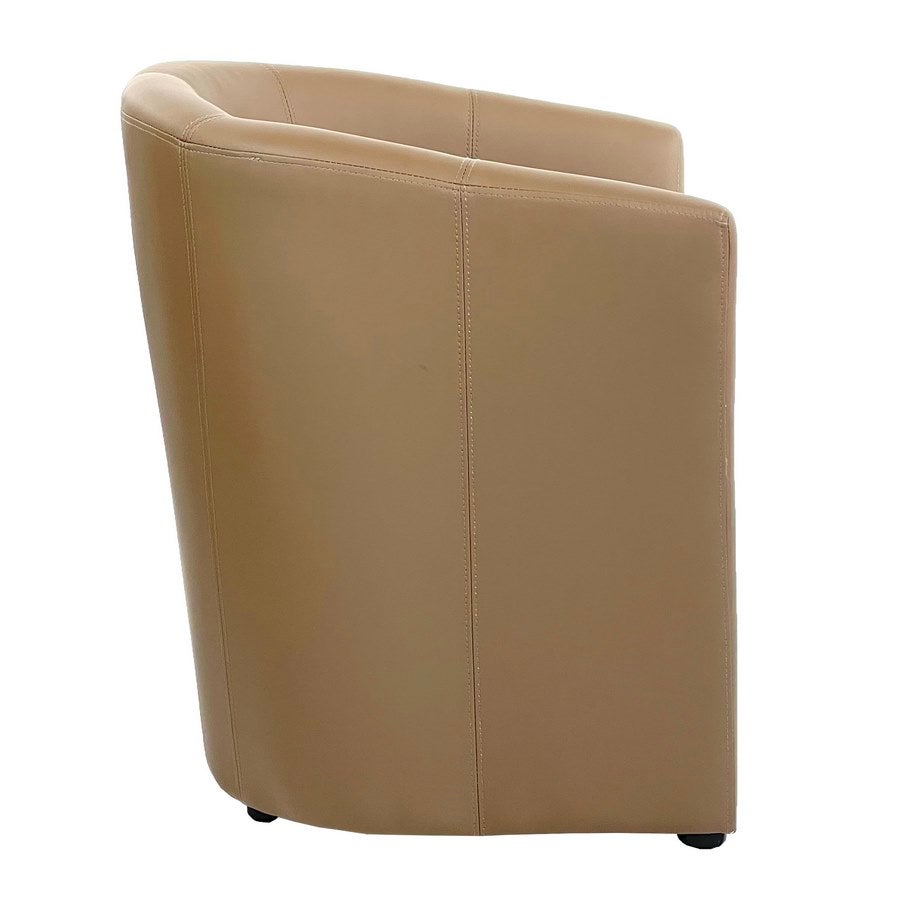 Poltrona relax in ecopelle color visone 64x60x74 cm - 2