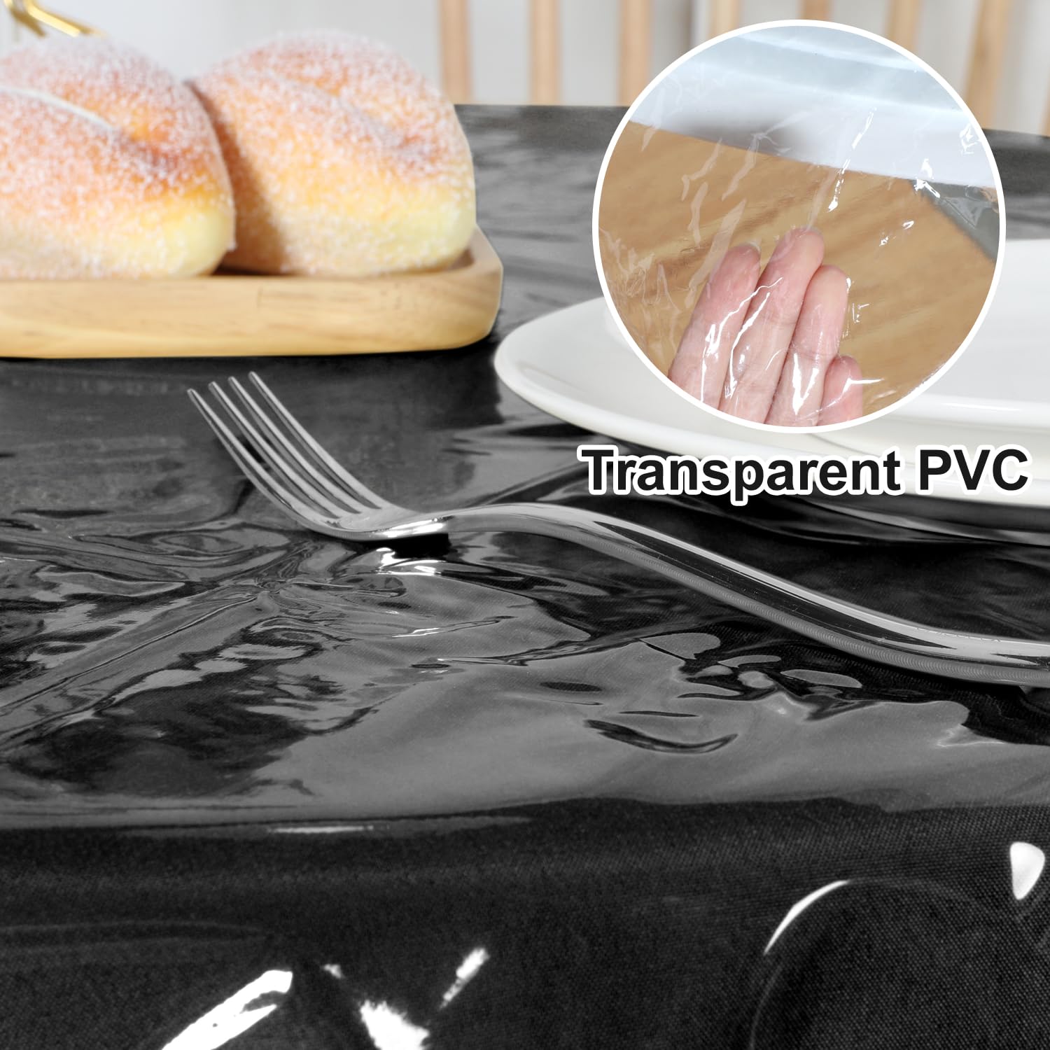Obstal 100% impermeabile tovaglia in PVC, a prova di olio rettangolo