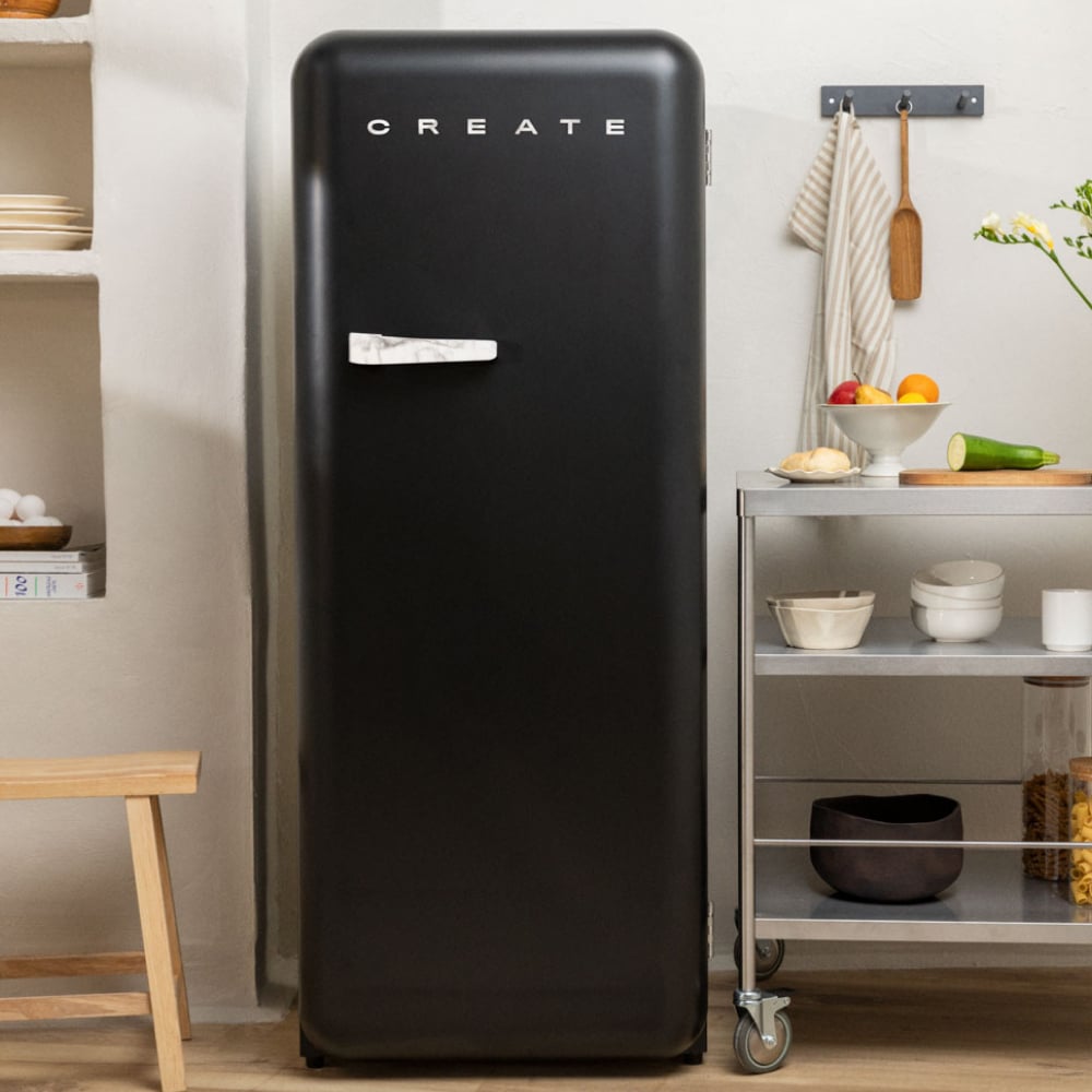 CREATE - FRIDGE RETRO 281L - Lodówka w stylu retro - Noir
