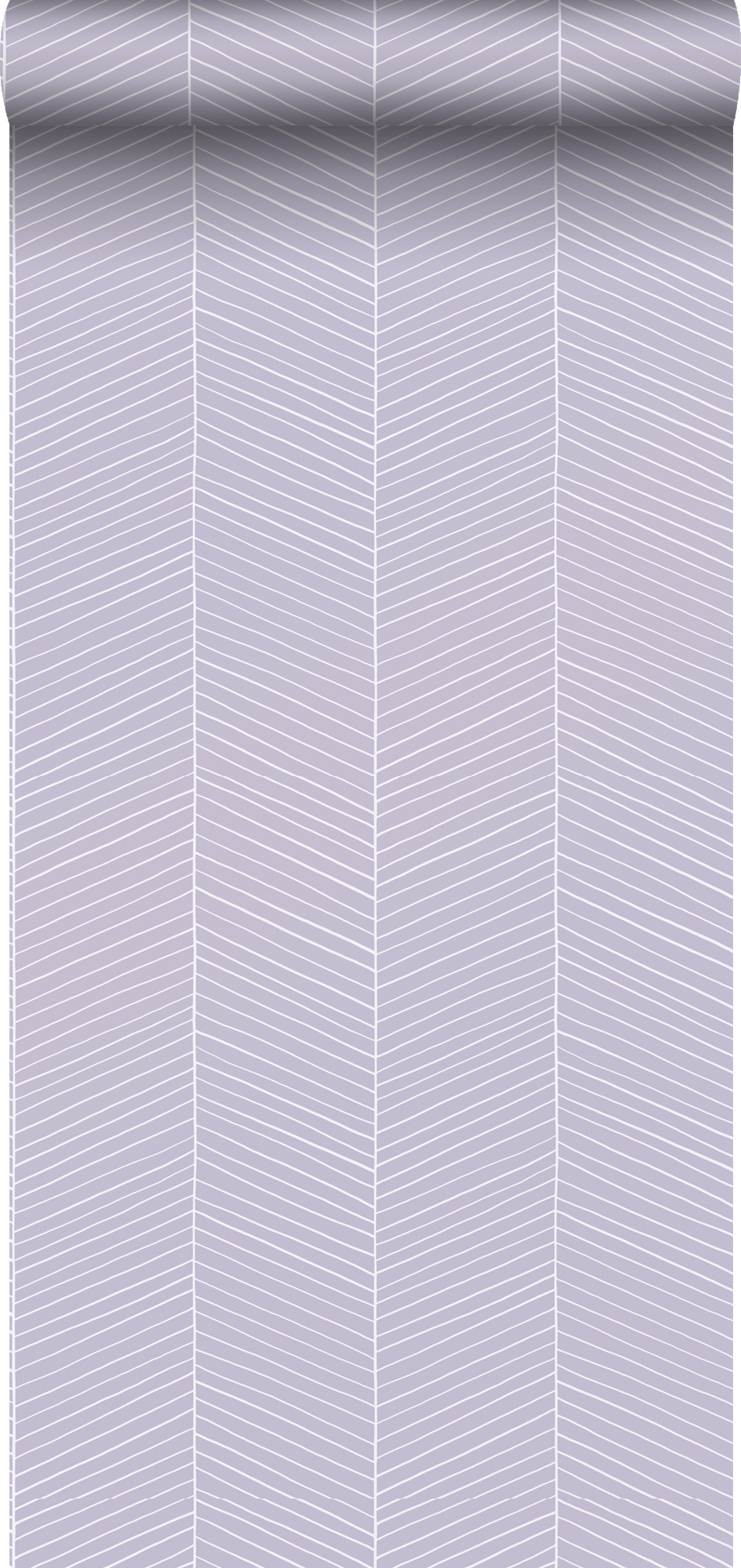 Papel pintado chevron morado lila - 0,53 x 10,05 m - estahome