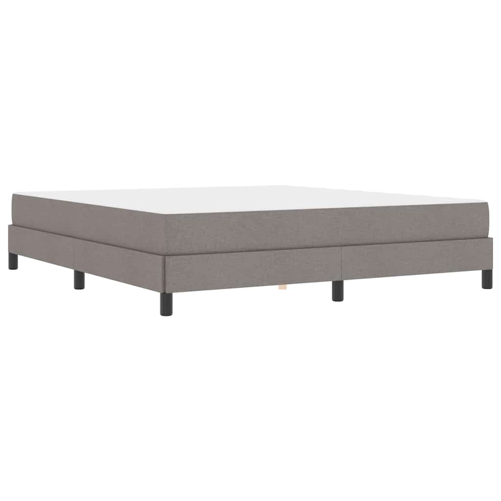 Cadre de lit avec matelas Taupe 180 x 200 cm tissu - 2