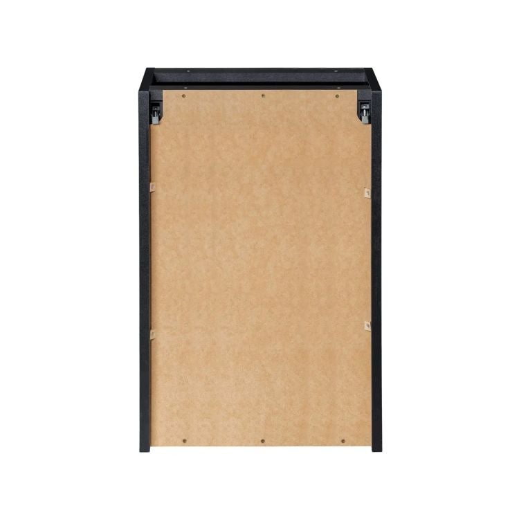Szafka łazienkowa NOVA BLACK D2 81-40-1D 40cm czarna z koszem - 4