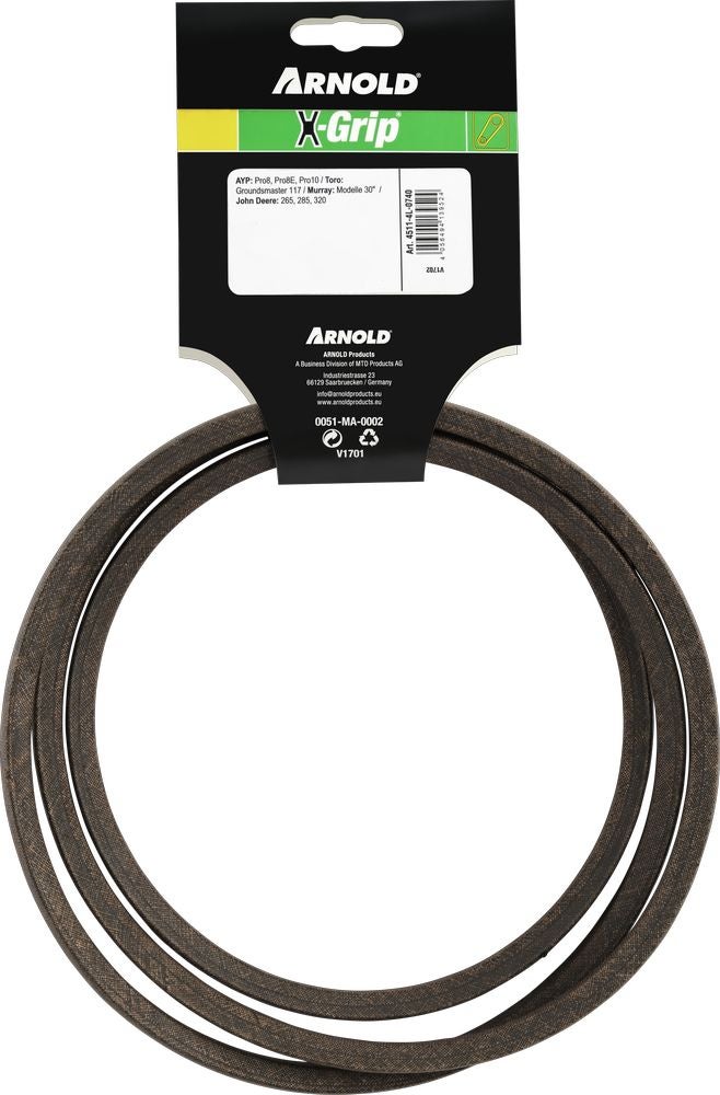 Courroie trapézoïdale X-Grip V de type 4L740 - 4