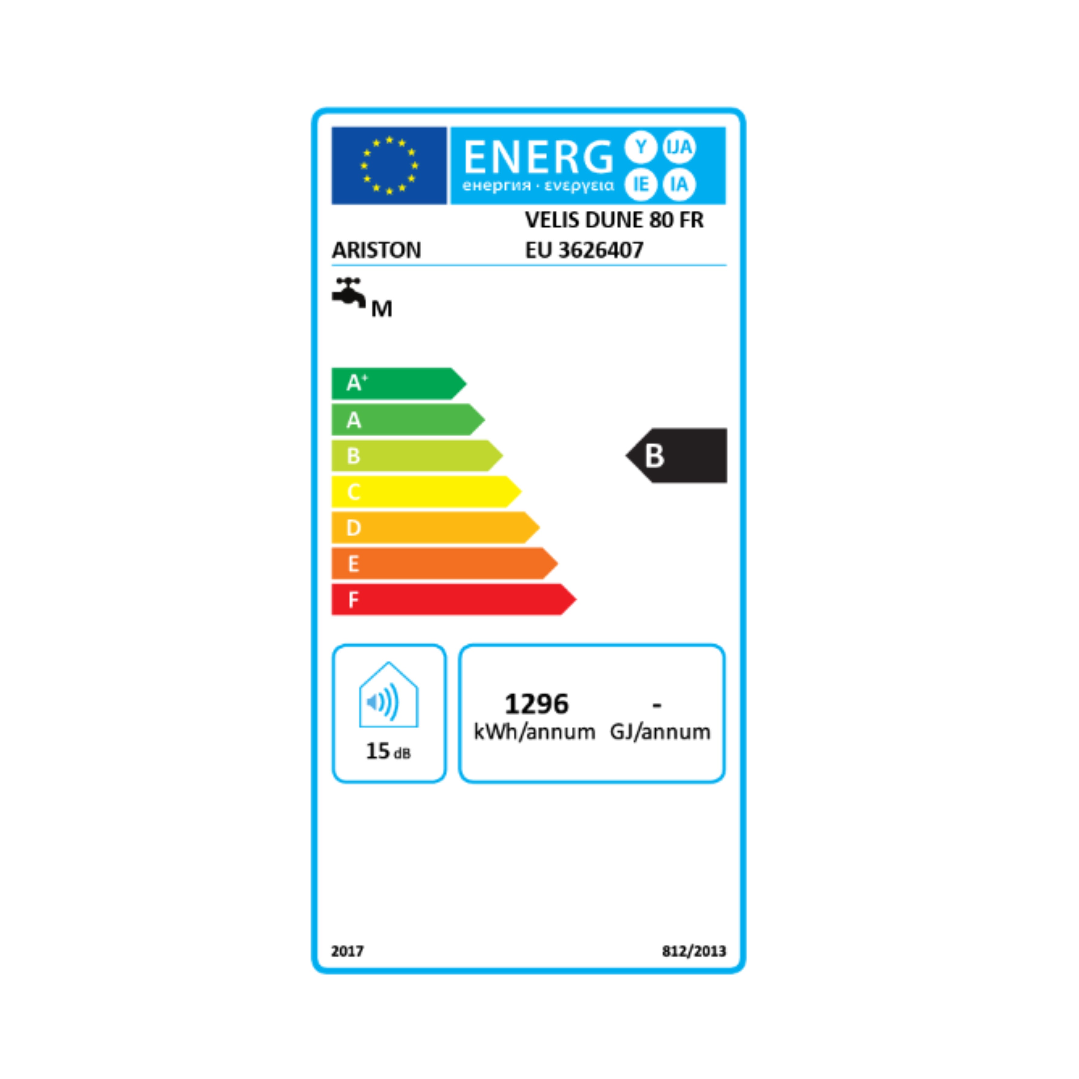 Chauffe-eau électrique Plat Multiposition Intelligent ARISTON Velis Dune 80L - Kit d'installation Inclus - 9