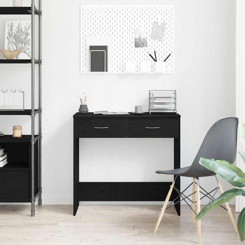 vidaXL Bureau Chêne noir Bois d'ingénierie 80 x 40 x 75 cm - 4