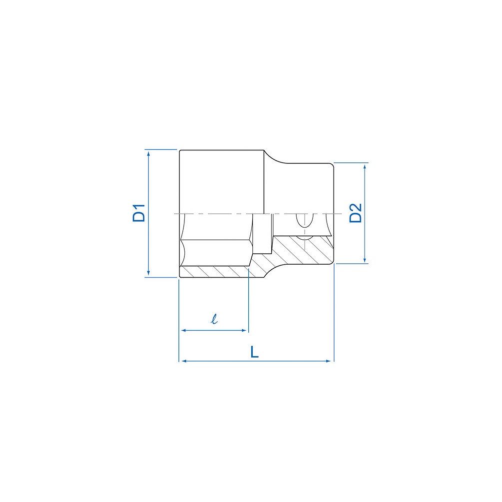 BGS DOUILLE 12 PANS 36 mm CARRE 1/2 - 2
