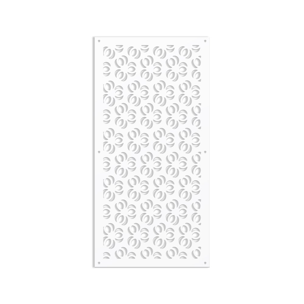 ELLIPSE - Panel perforowany z PVC - 47x94 cm, biały, markiza przeciwsłoneczna