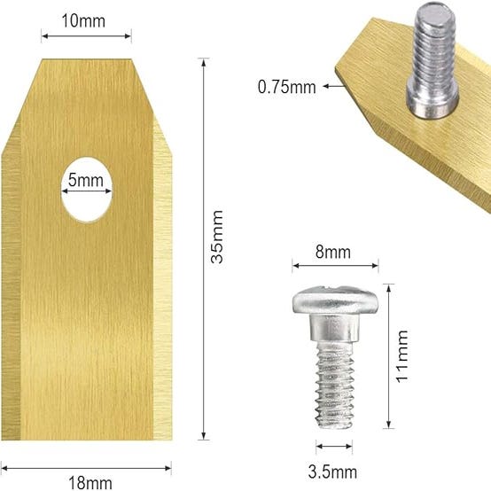 45 Lame Tosaerba Titanio 45 Lame In Titanio Per Robot Tagliaerba
