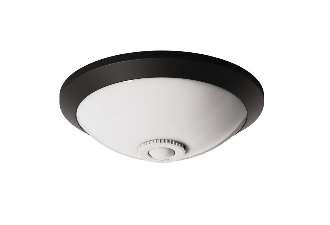Plafon z czujnikiem ruchu 360 stopni Czarny 2xE27 HOROZ ELECTRIC