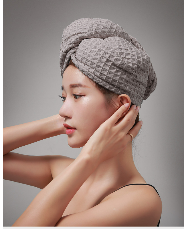 Turbie Twist Confezione da 2 asciugamani per capelli in microfibra per bellezza, viaggi, regali, turbante avvolgente per capelli lisci, mossi e ricci - Cura personale di alta qualità, viola scuro e