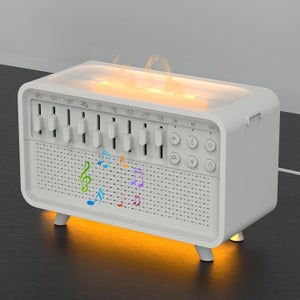Machine à Bruit Blanc 4 En 1 - 8 Sons Naturels, Humidificateur 200ml, Bluetooth, Veilleuse, Minuterie, Port USB