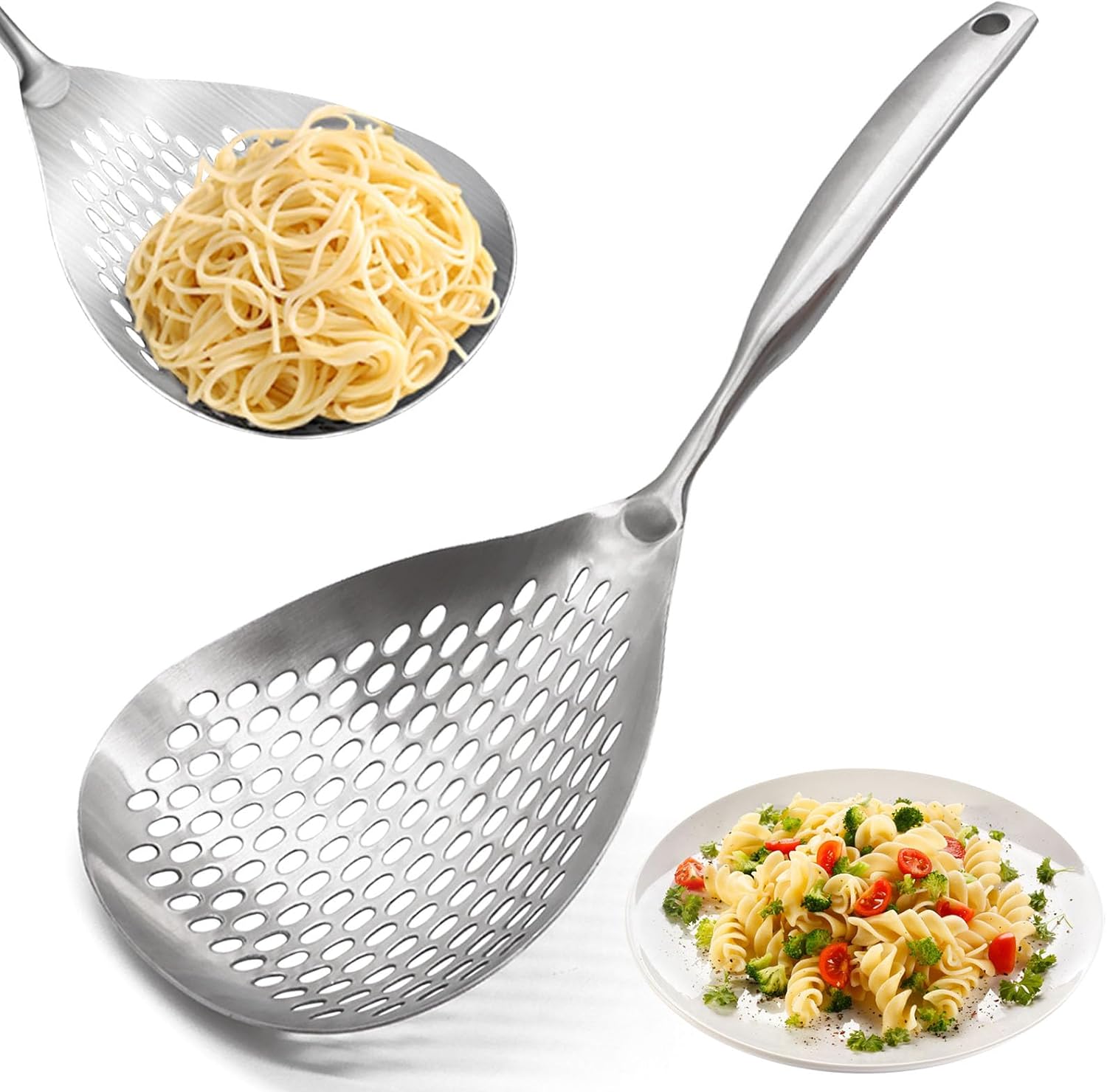 Łyżka cedzakowa, filtr do gotowania i smażenia ze stali nierdzewnej 304, filtr do spaghetti