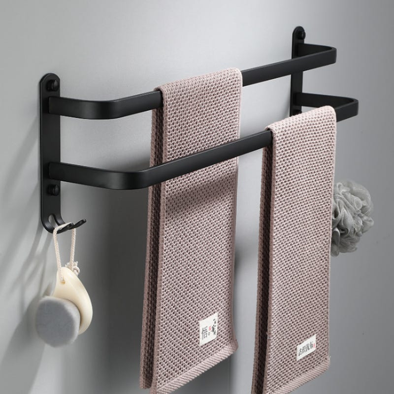Porte-serviette Allusion, noir mat, 9" de TAYMOR Porte-serviette Allusion, noir mat, 9" de TAYMOR