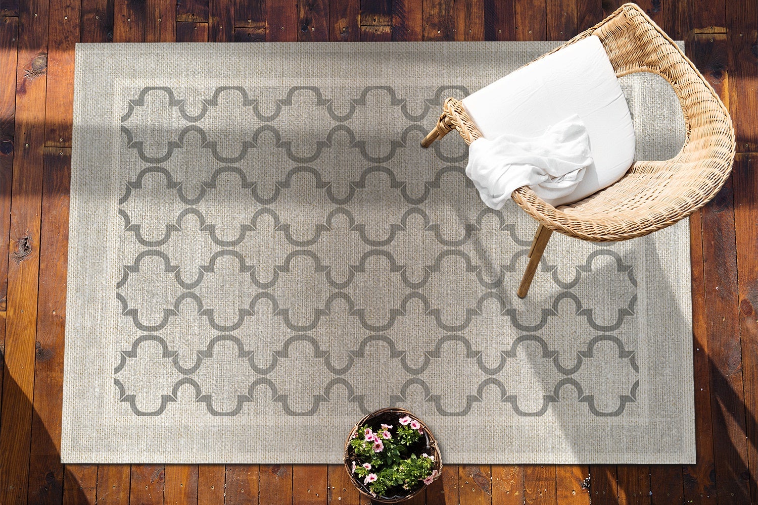 Dywan winylowy marokański design dekoracyjny chodnik winylowy do przedpokoju 100x50 cm – Tulup - 4