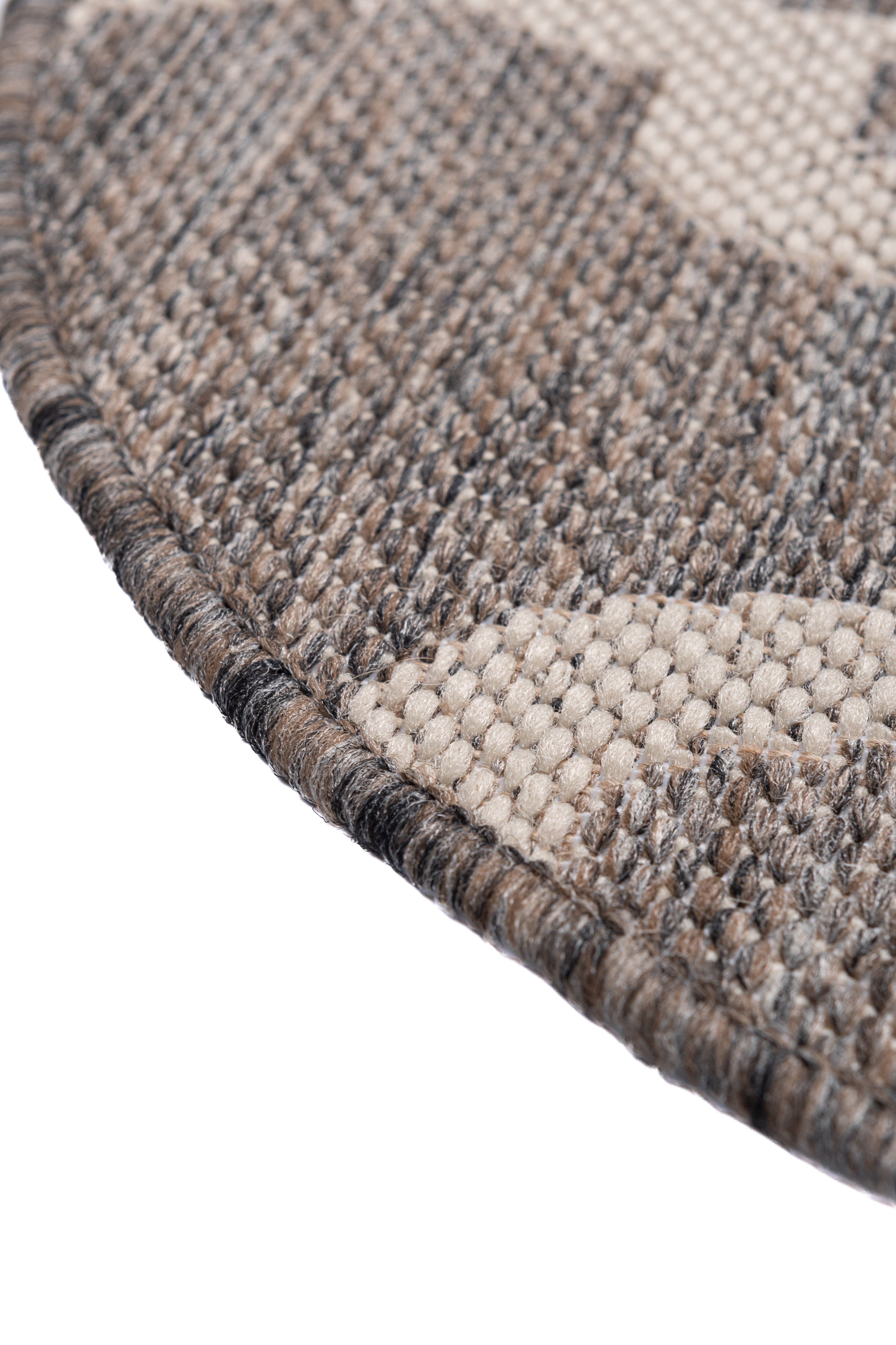 Dywan Zewnętrzny Multidecor Express In 80 cm koło marokański szaro-beżowy 1 szt. - 2