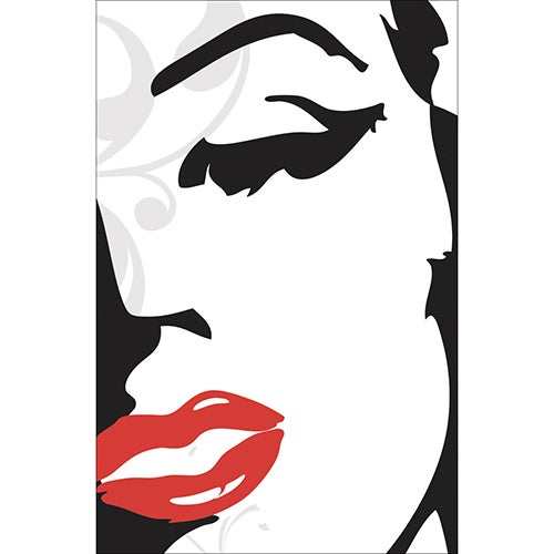 Sticker de refrigerador y lavavajillas, icono de decoración de glamour de marilyn, 75 cm x 49 cm