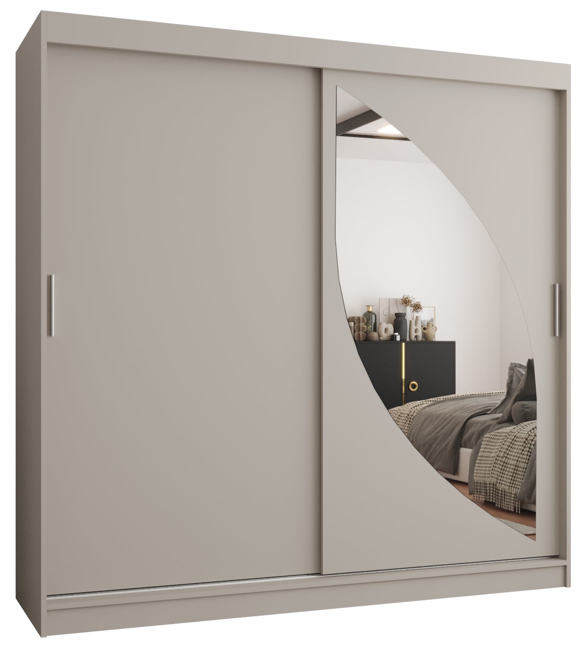 Szafa przesuwna garderoba MILO 200 x 62 x 200 cm Kaszmir
