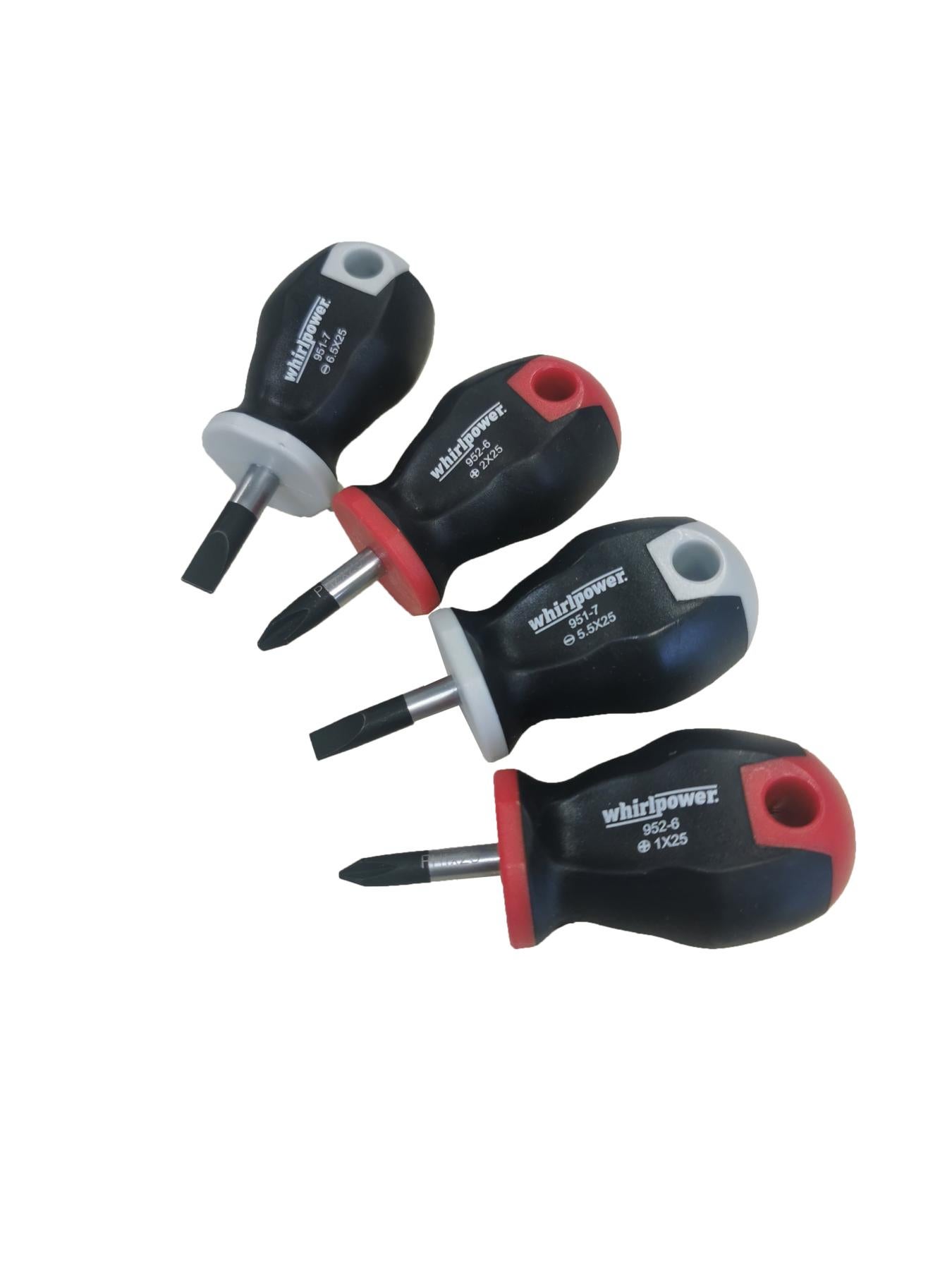 JEU DE 4 MINI TOURNEVIS TOM POUCE COURTS, PLATS ET CRUCIFORMES - 4