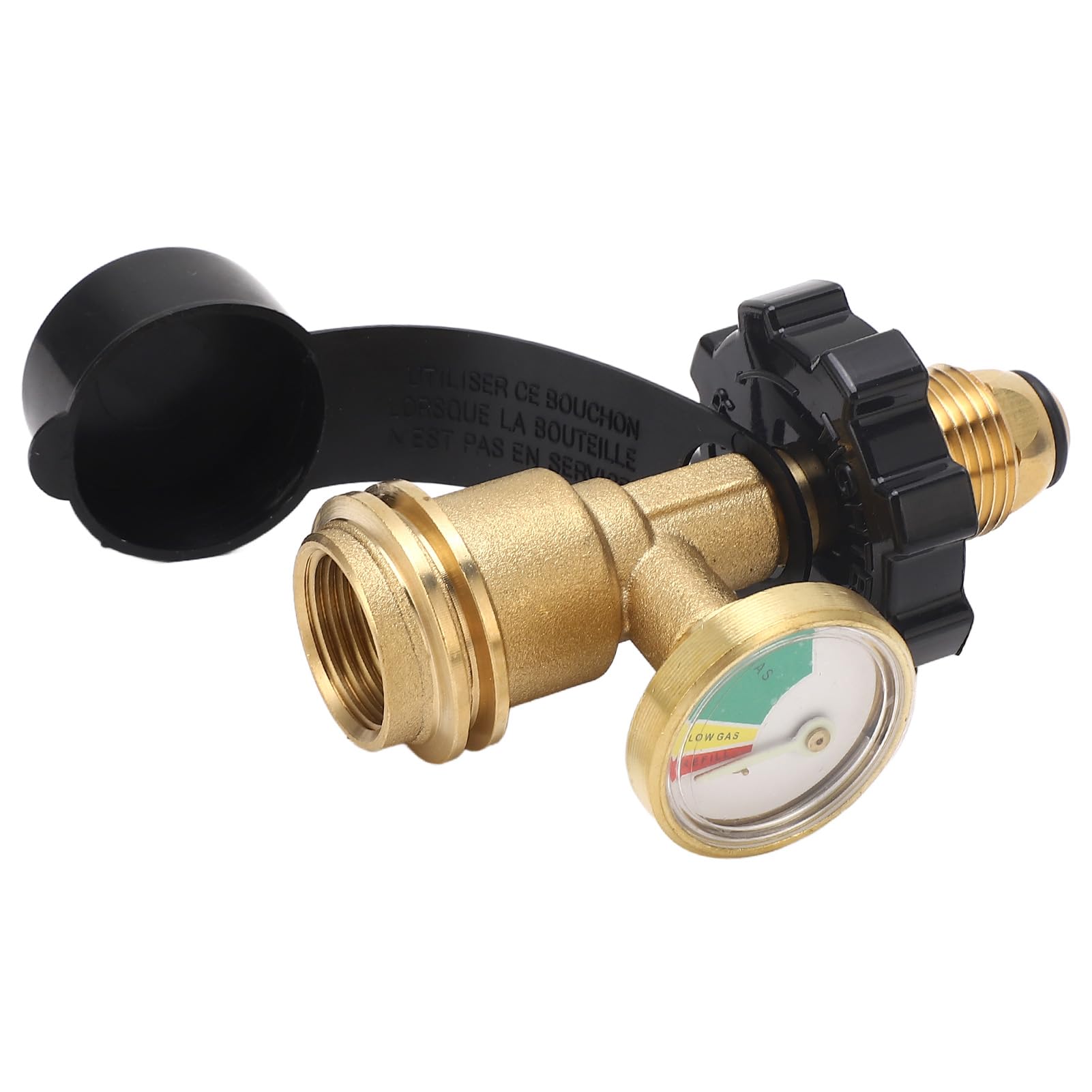 Adaptateur de réservoir de gaz POL Adaptateur de service de réservoir POL LP vers réservoir de gaz QCC1 avec manomètre - 3