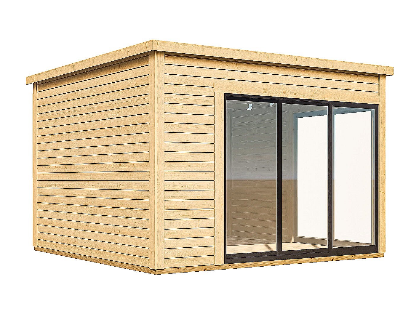 Studio de jardin en bois 14,74 m² - Epaisseur 45 mm - SYLVANA - 5