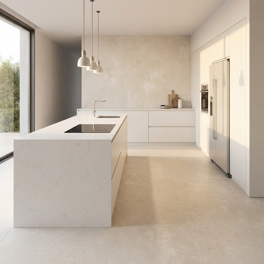 Carrelage Béton Ciré Beige Sable 120x120 Rectifié – Vida Arena - 3