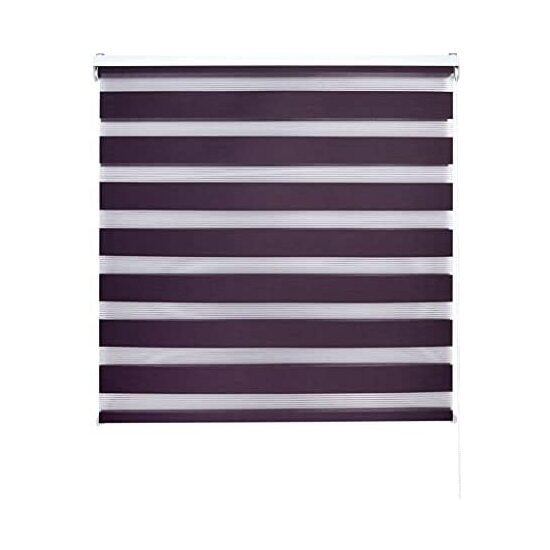 Blindecor lira | estor enrollable noche y día - medidas estor: 160x250 - medidas tela estor: 157x245 - estor violeta
