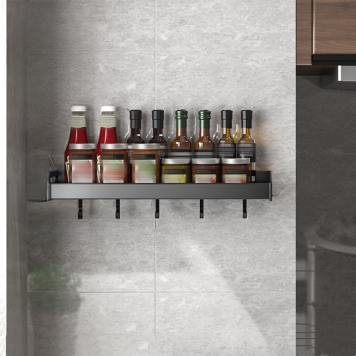 Étagère à épices, Murale, Sans Perçage, Avec Fente Pour Couteau