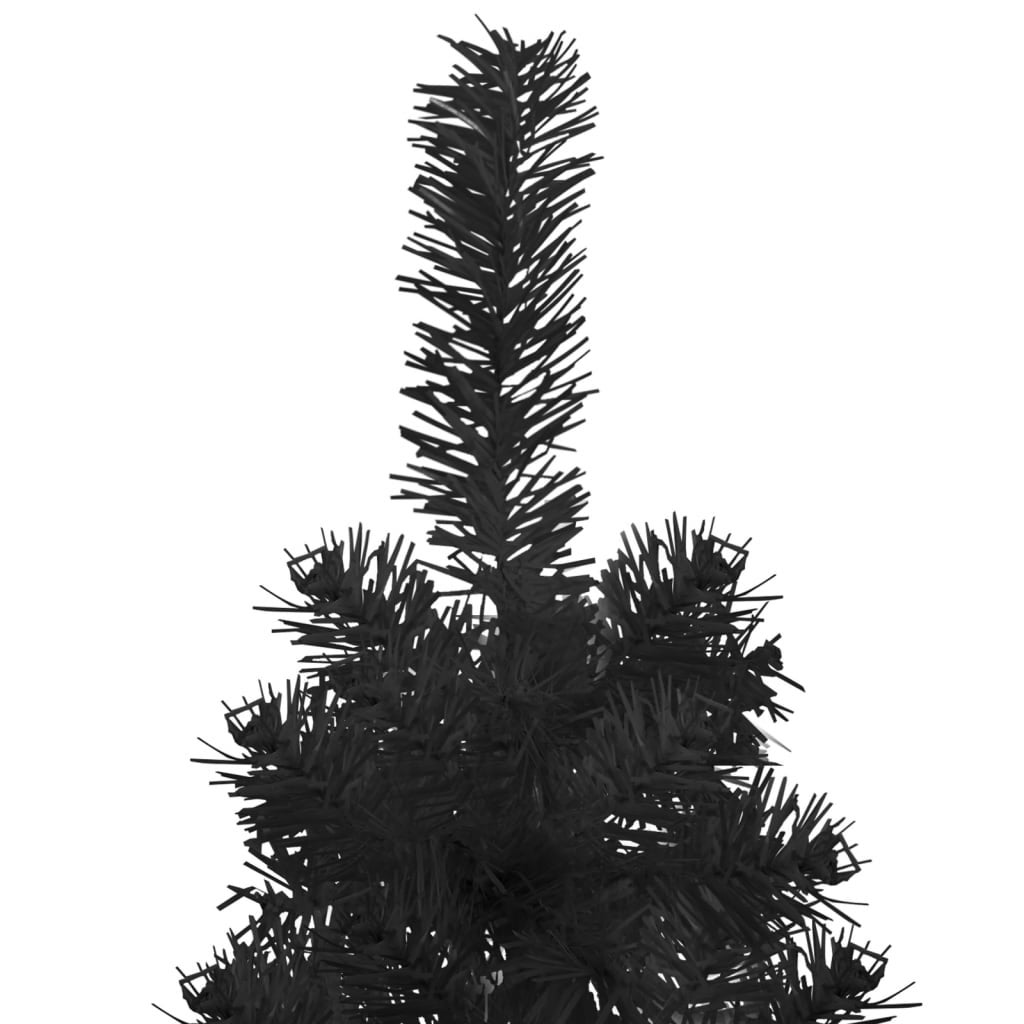 Maison Exclusive - Albero Natale Artificiale Sottile a Metà e Supporto Nero 240 cm - 5