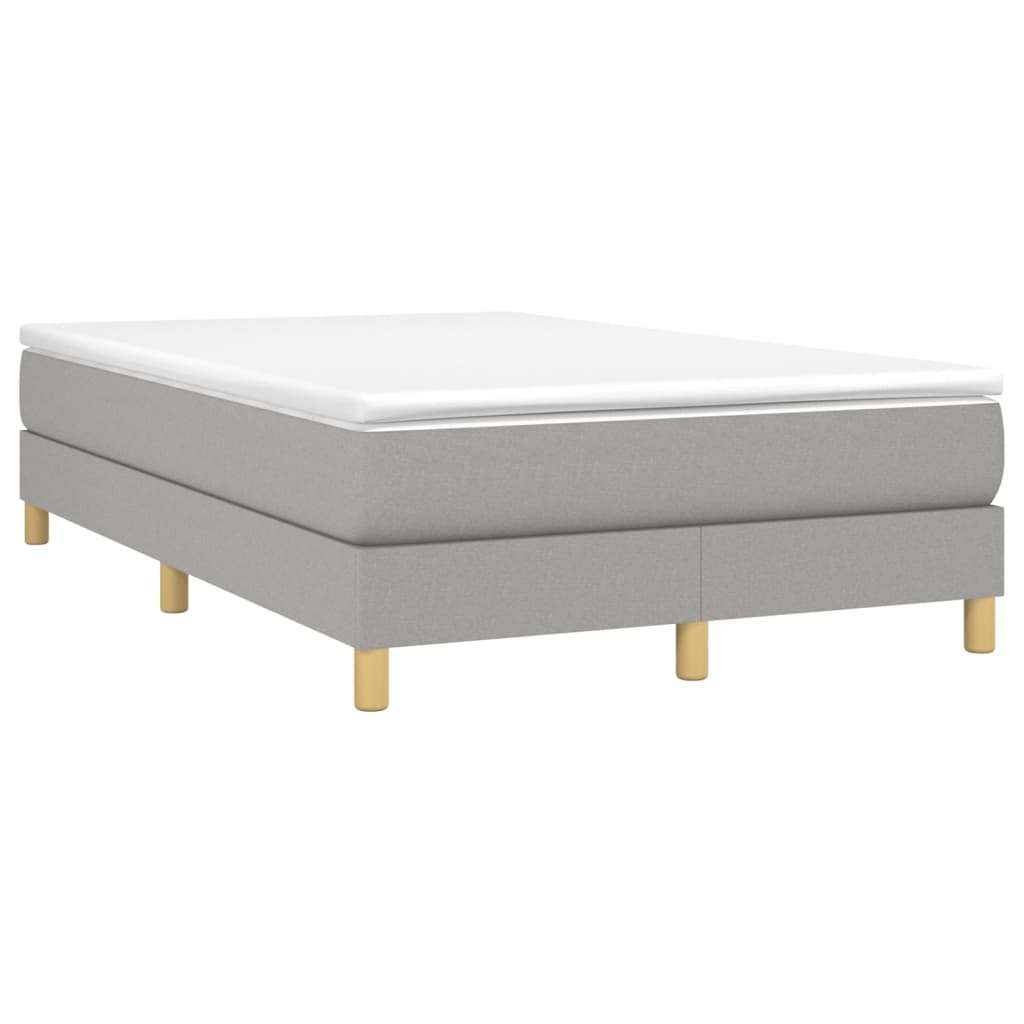 Estructura de cama con somier tela gris claro 120x200 cm vidaXL - 3
