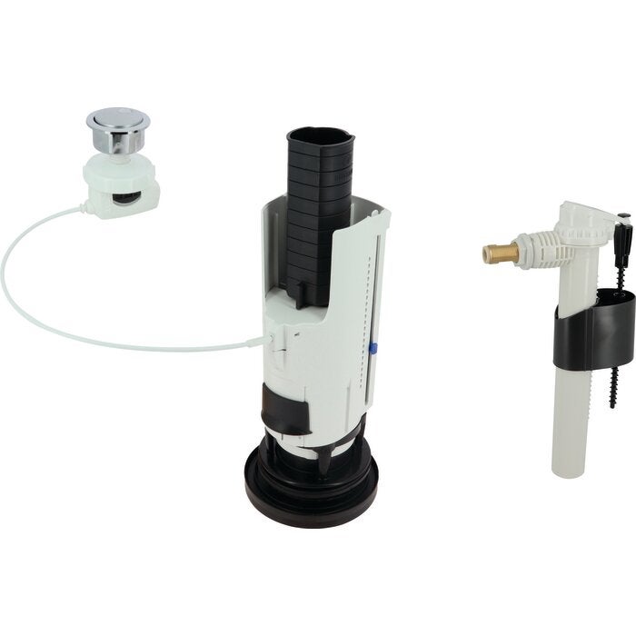 Wirquin Meccanismo WC Elettronico A Infrarossi Con Rubinetto Jollyfill Laterale – Doppio Scarico 3/6L, Igienico E Silenzioso