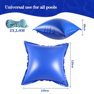 Coussin D’hivernage Piscine 4m Rond – PVC Résistant Chlore, Valve Boston, 6 Oeillets