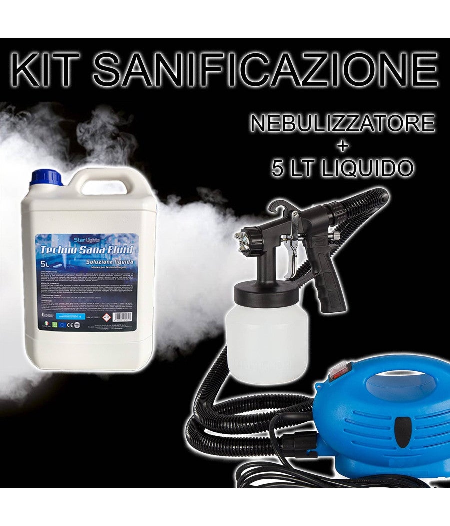 Nebulizzatore Elettrico 5 Litri, Spruzzatore Per Disinfezione E Giardinaggio, Ugello A 3 Fori, Portatile