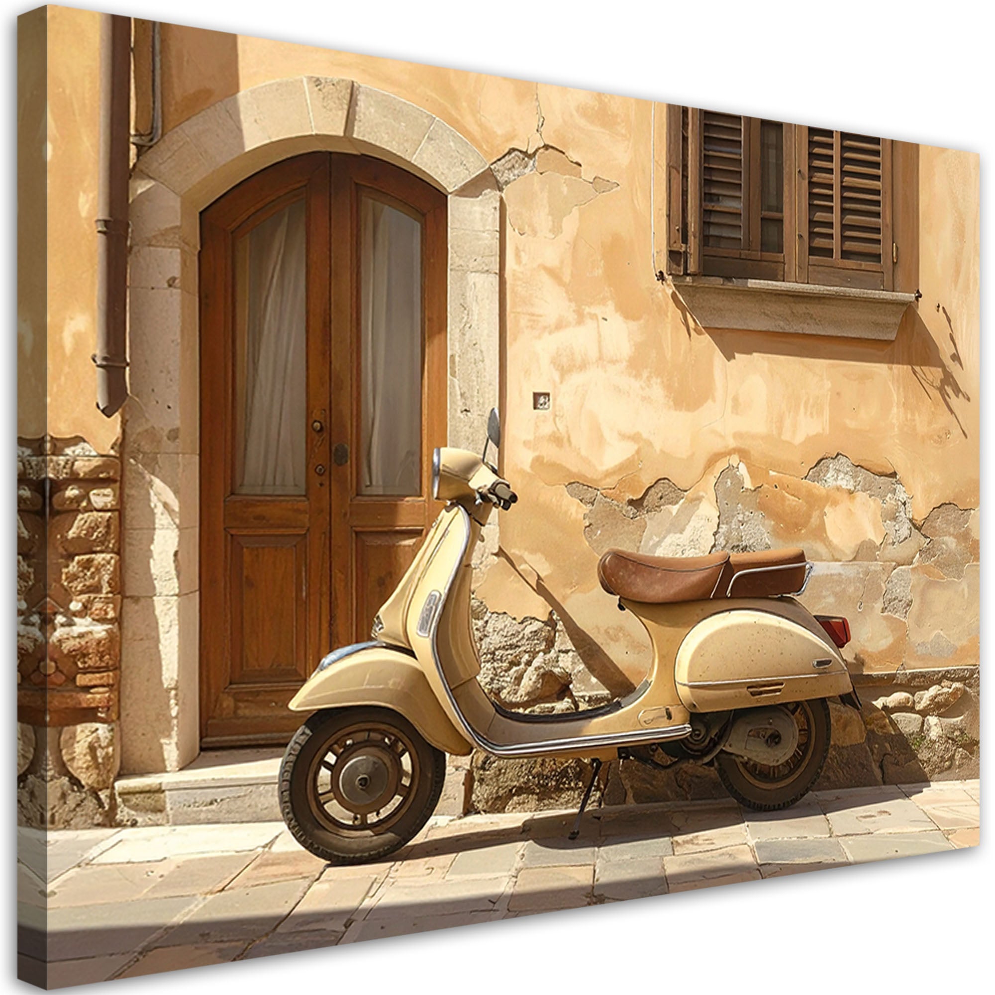 Obraz do salonu sypialni jadalni biura hotelu, Skuter Vespa Toskania 90x60