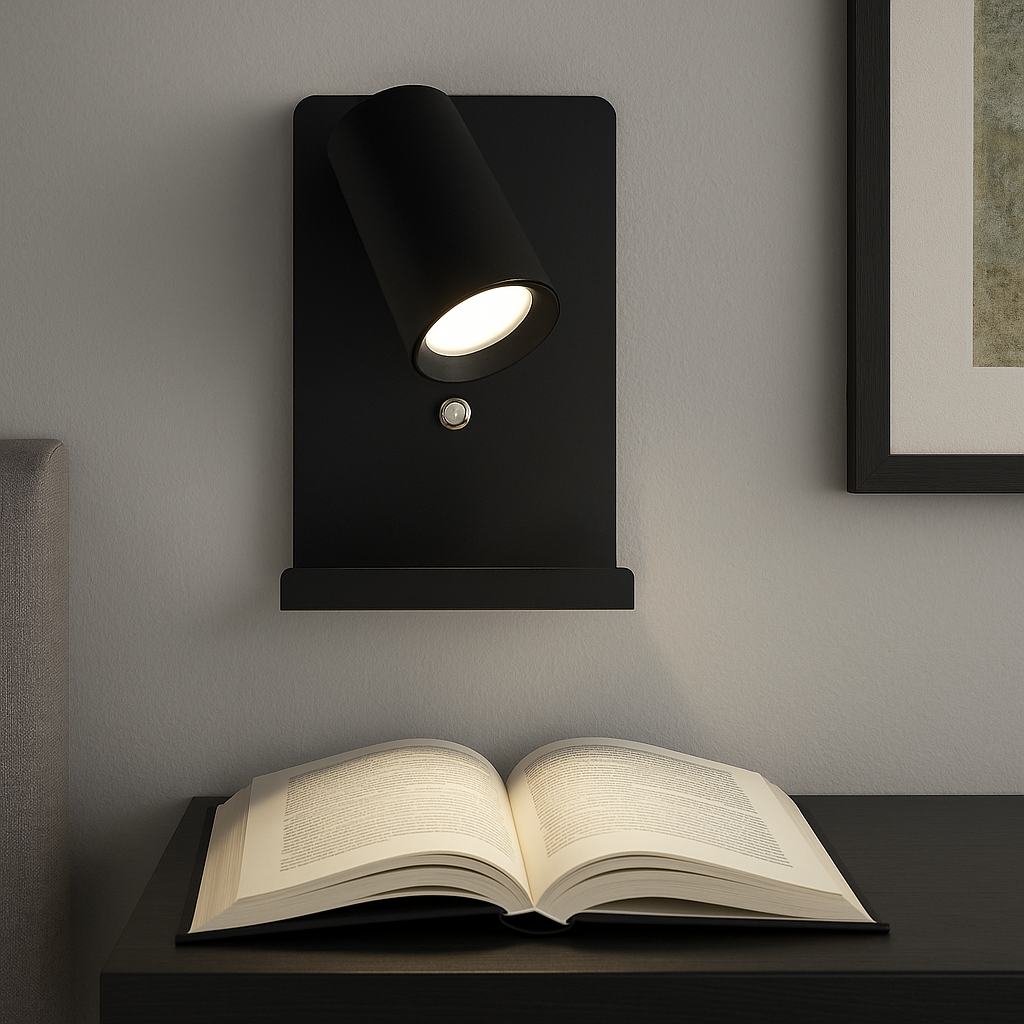 Kinkiet ścienny GU10 LED do czytania Kaliso IP20 USB czarny lampka MasterLED - 3