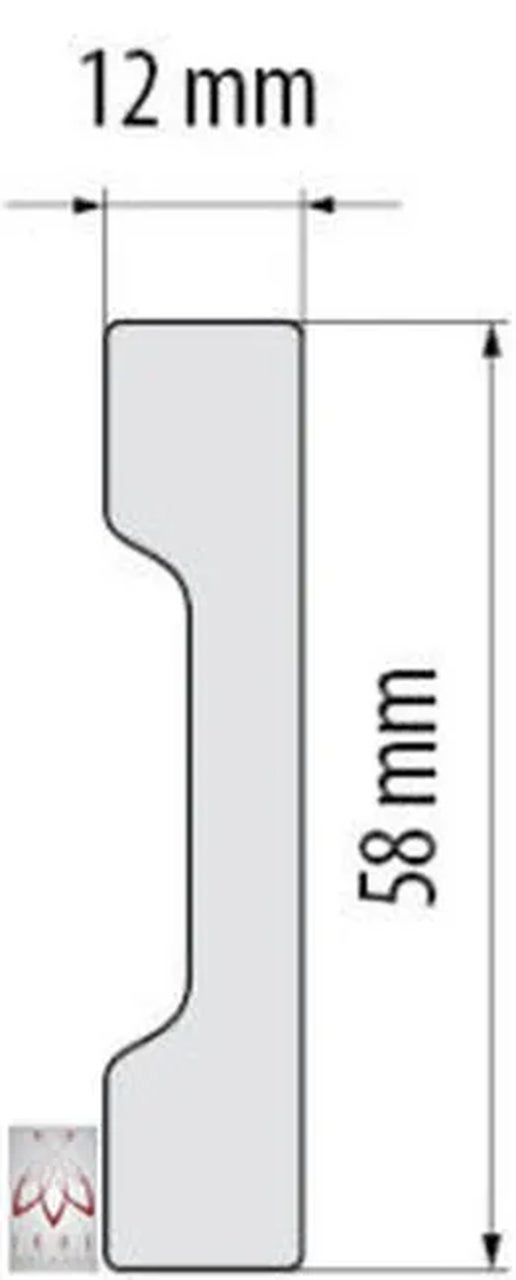 Plinthes 1 pièce / 2 mètres plinthe plinthe - blanc - matériau dur - décoration - mur - sol - plafond DP2 - 6