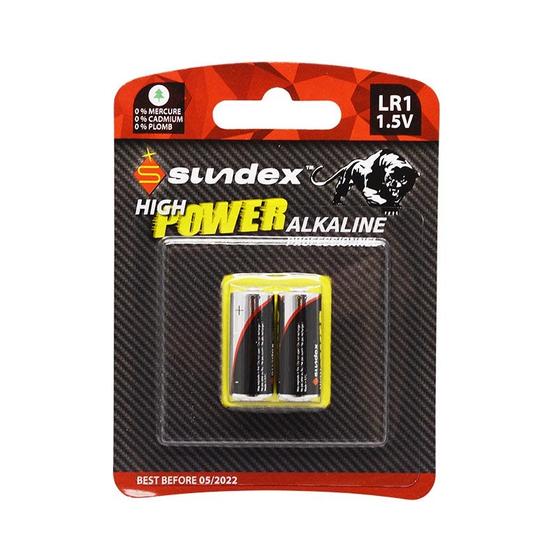 Sundex Spintel PILES LR1 1,5V SUNDEX X 2 SUPER ALCALINE 10-120 | Leroy Merlin
