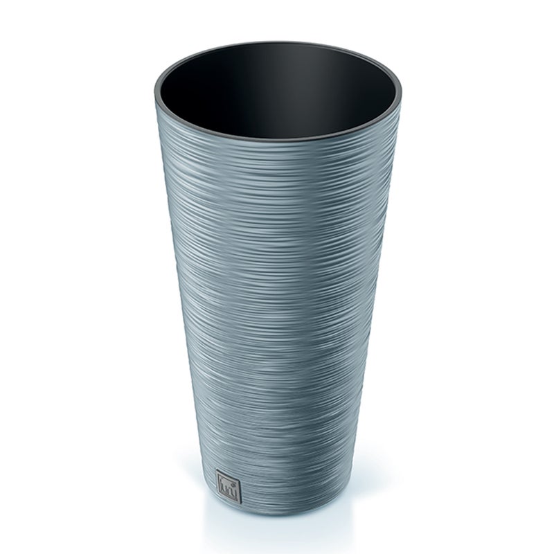 Doniczka okrągła Prosperplast Furu Slim DFRH250 25x48 cm kolor Beton 1szt