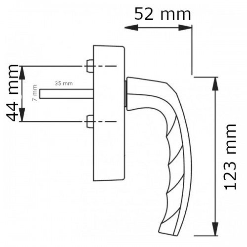 Fenêtre PVC 2 vantaux H 175 x L 110 cm OF pour pose en neuf avec poignée - 8