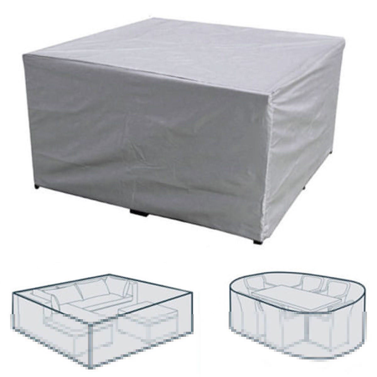 Housse de protection rectangulaire pour meubles de jardin, imperméable, anti-poussière, anti-UV, pour chaise ou table de jardin 190×125×80cm - 4