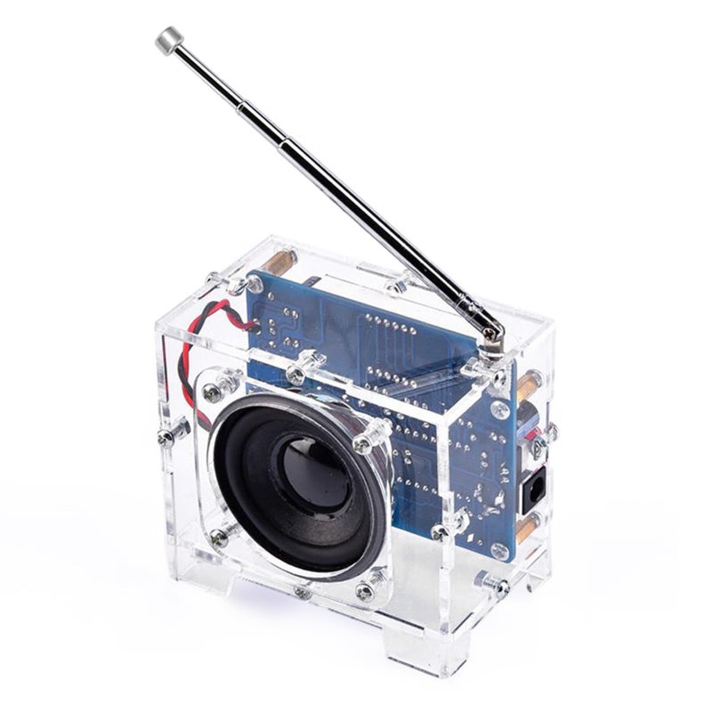 Kit Radio FM à Monter Soi-Même Avec Haut-Parleur, LED, Télécommande Et Batterie Rechargeable - Projet Électronique DIY