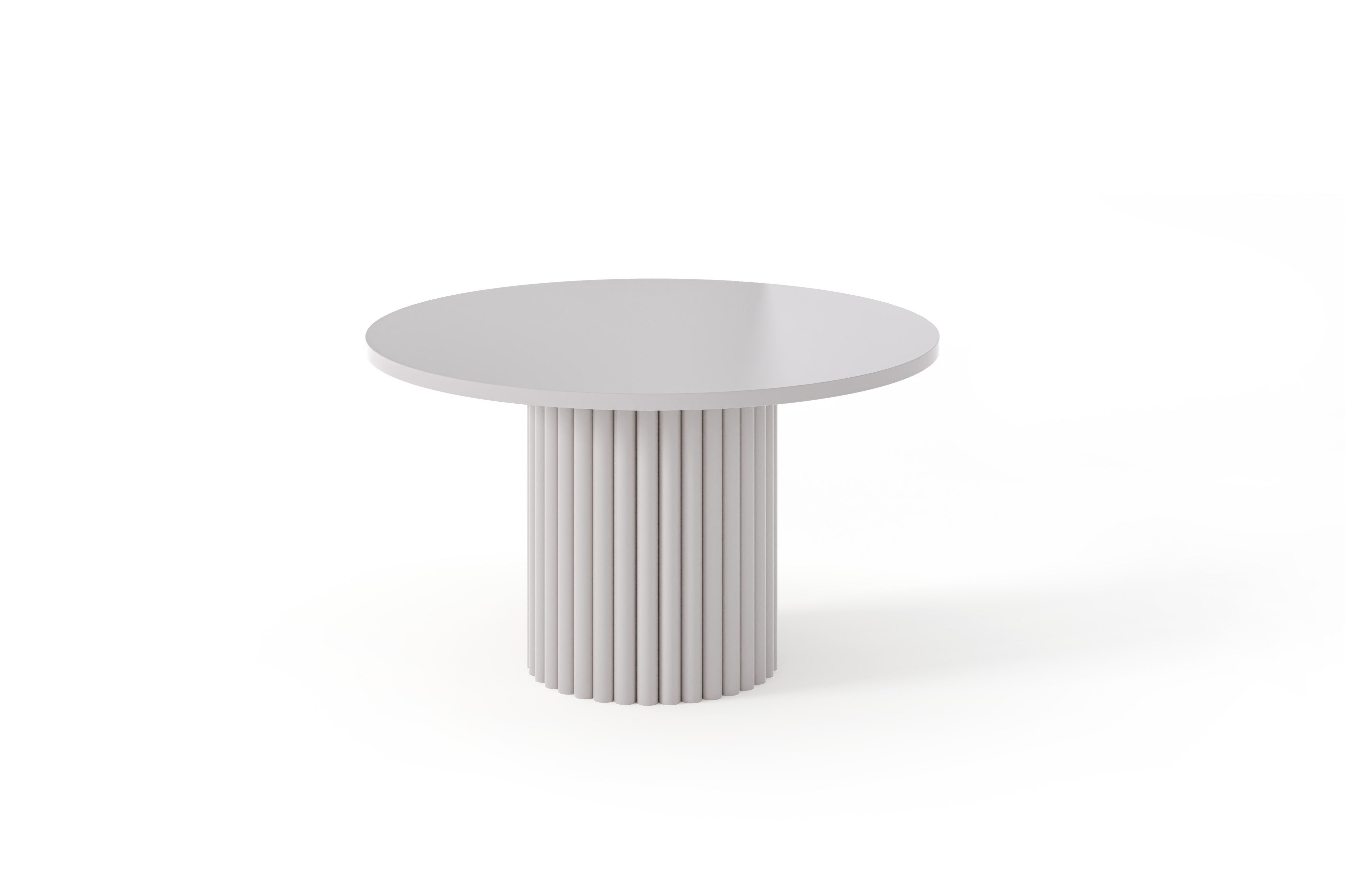 Nowoczesny Stolik VIRELO w Jednolitym Odcieniu Kaszmir – Elegancka Forma i Funkcjonalność