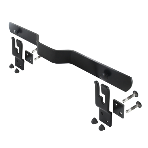 Barre anti-effraction noire, aluminium, L.430 - 8